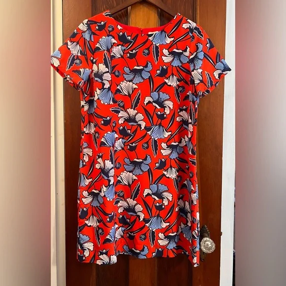 J. Crew | Dresses | Euc J Crew Red Poppy Dress Size 8 | Poshmark
